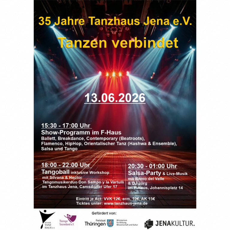 35 Jahre Tanzhaus – Showprogramm / Salsa-Party